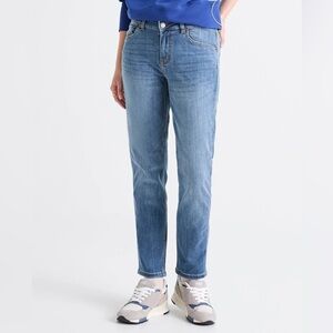 DU/ER Performance Denim Girlfriend Jeans 28 x 28 Medium Wash